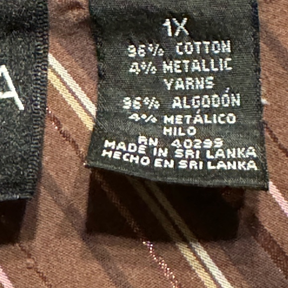 Erika Woman Sz 1X Brown Button Front Skirt VGUC ๐๐ - Picture 8 of 10